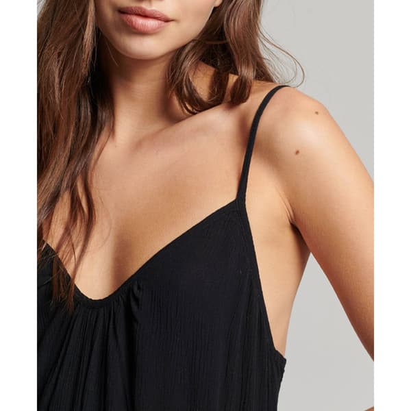 Superdry Klänning Vintage Long Beach Cami Svart M Kvinna