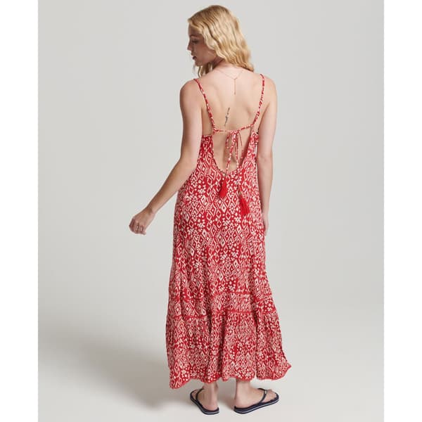 Superdry Pukeutua Vintage Long Beach Cami Punainen L Nainen
