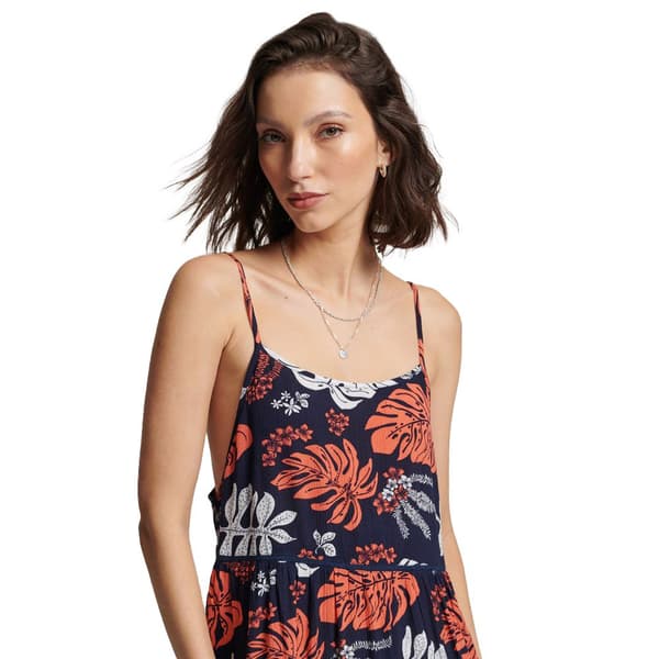 Superdry Klänning Vintage Mini Beach Cami Blå XS Kvinna