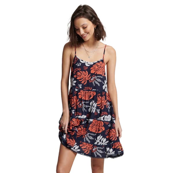 Superdry Klänning Vintage Mini Beach Cami Blå XS Kvinna