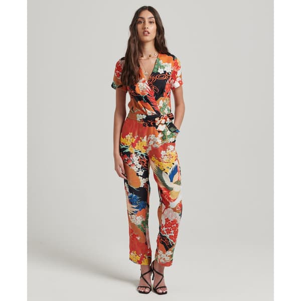 Superdry Klänning Vintage Woven Jumpsuit Flerfärgad S Kvinna