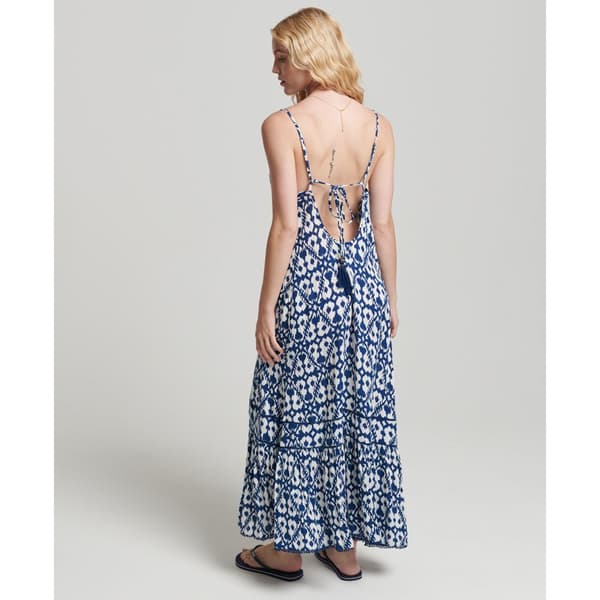 Superdry Klänning Vintage Long Beach Cami Blå L Kvinna