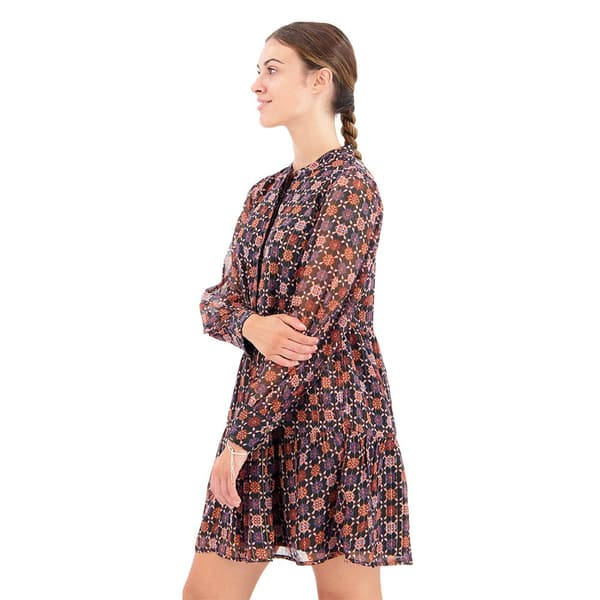 Superdry Pitkähihainen Lyhyt Mekko Tiered Ruskea S Nainen
