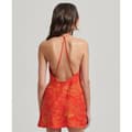 Miniatyrbillede 2 af 5: Superdry Kjole Vintage Mini Slip Halter Rød S Kvinde