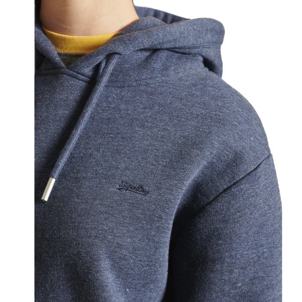 Superdry Hætte Kjole Vintage Logo Embroidered Blå XS Kvinde