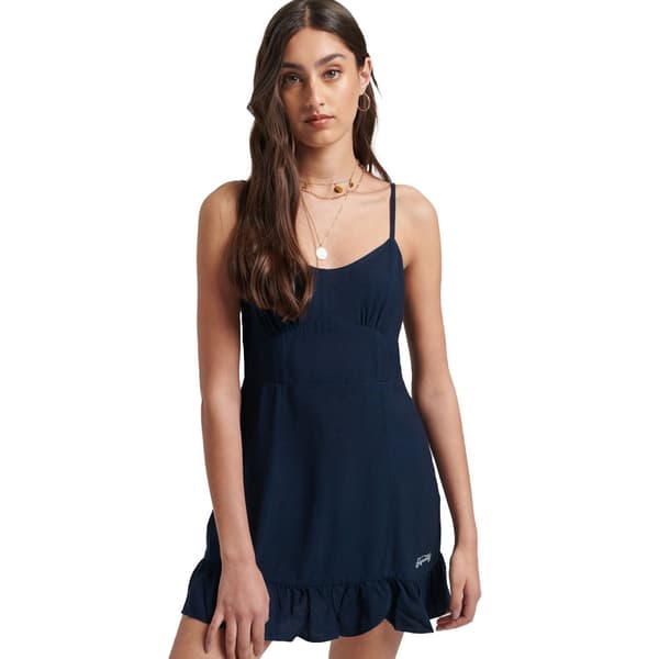 Superdry Klänning Vintage Cami Mini Blå S Kvinna