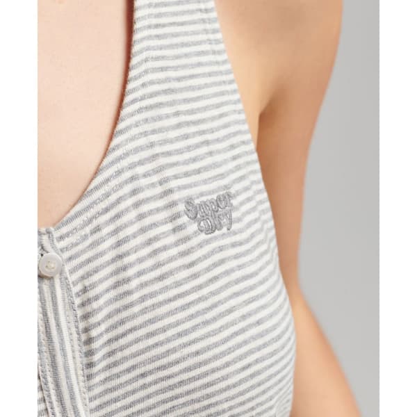 Superdry Klänning Vintage Jersey Button Grå 2XS Kvinna