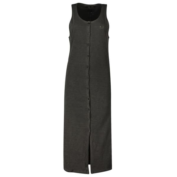 Superdry Klänning Vintage Jersey Button Svart XS Kvinna