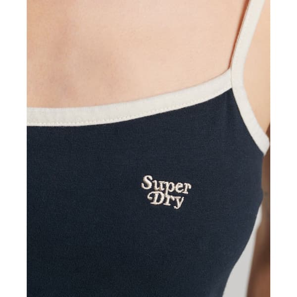Superdry Pukeutua Vintage Jersey Cami Sininen S Nainen