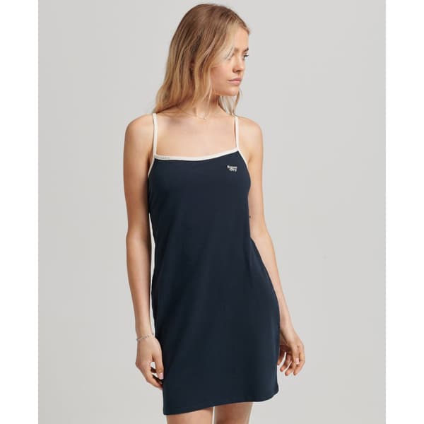 Superdry Pukeutua Vintage Jersey Cami Sininen S Nainen
