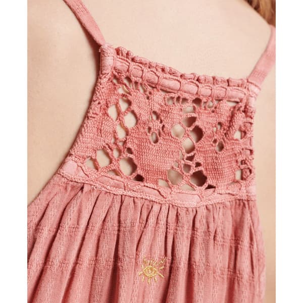 Superdry Pukeutua Vintage Long Halter Cami Pinkki XL Nainen