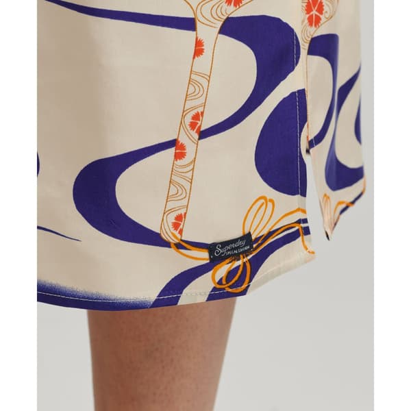 Superdry Klänning Vintage Midi Halter Slip Vit,Blå XL Kvinna