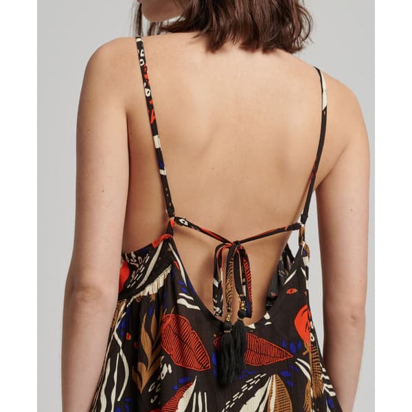 Superdry Klänning Vintage Mini Beach Cami Svart 2XS Kvinna