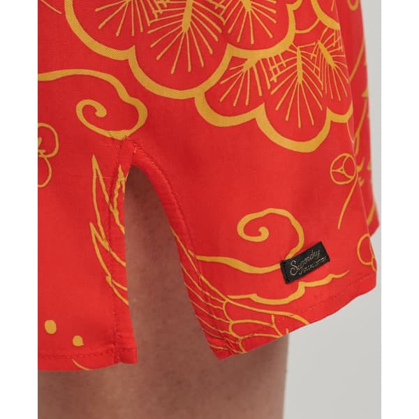 Superdry Klänning Vintage Mini Slip Halter Röd M Kvinna