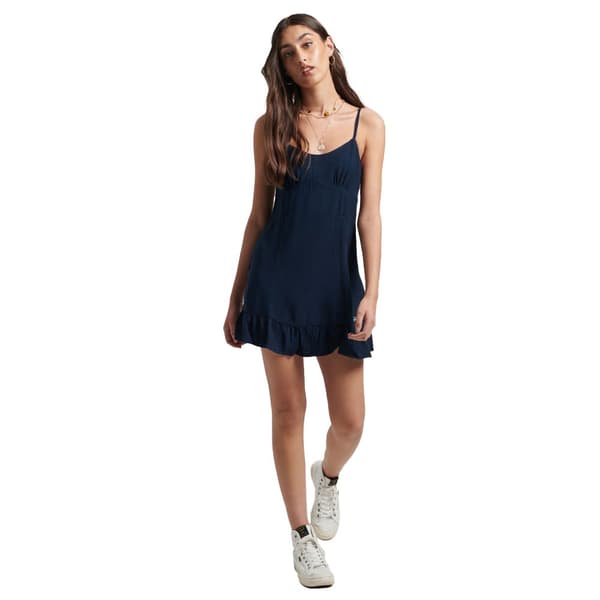 Superdry Klänning Vintage Cami Mini Blå L Kvinna