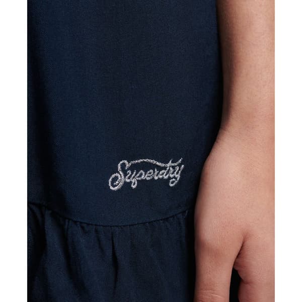 Superdry Klänning Vintage Cami Mini Blå L Kvinna