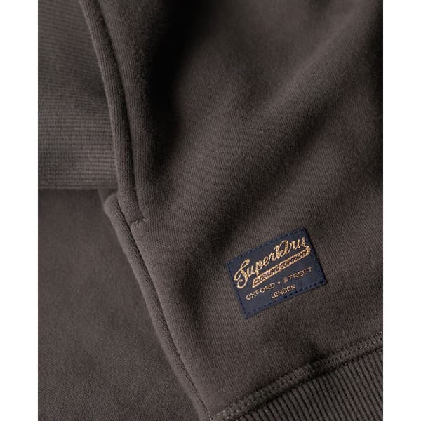 Superdry Långärmad Kort Klänning Luxe Metallic Logo Hood Svart 2XS-XS Kvinna