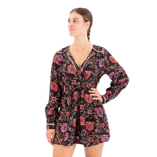 Superdry Långärmad Kort Klänning Printed V Tea Flerfärgad XS Kvinna