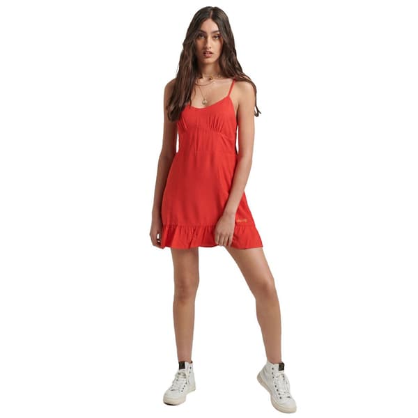 Superdry Pukeutua Vintage Cami Mini Punainen 2XS Nainen