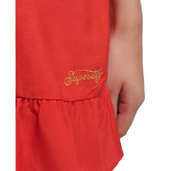 Superdry Pukeutua Vintage Cami Mini Punainen 2XS Nainen