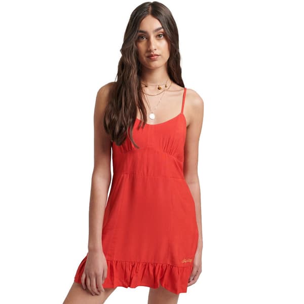 Superdry Pukeutua Vintage Cami Mini Punainen 2XS Nainen