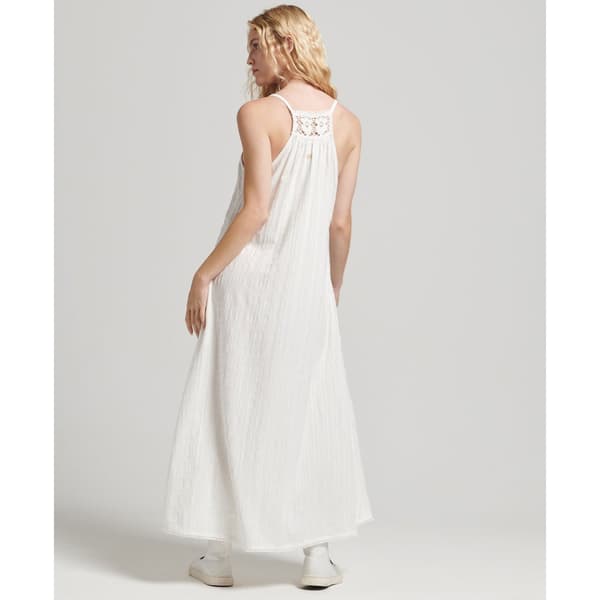 Superdry Klänning Vintage Long Halter Cami Beige S Kvinna