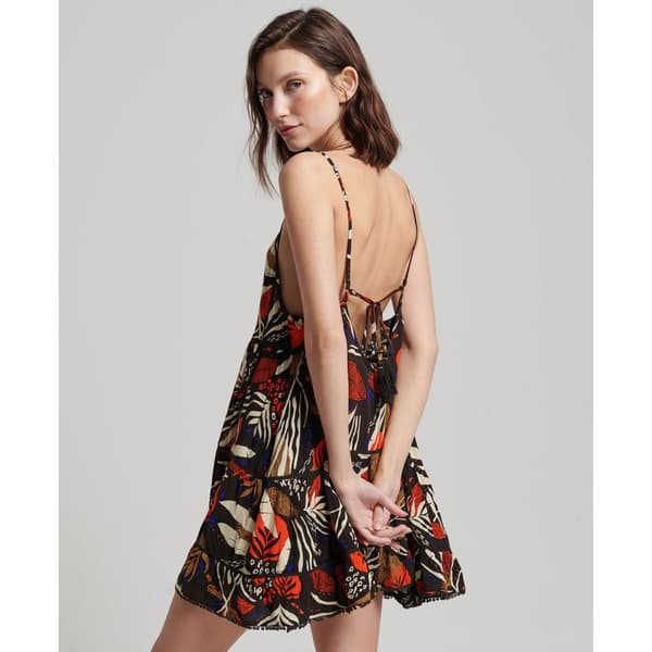 Superdry Pukeutua Vintage Mini Beach Cami Musta XL Nainen