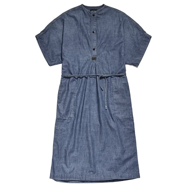 G-star Kjole Adjustable Waist Blå M Kvinde