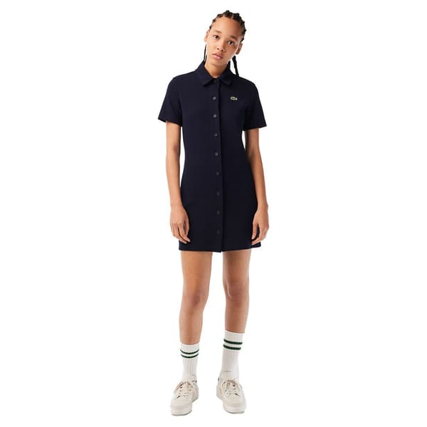 Lacoste Kjole Ef6922 Blå 36 Kvinde