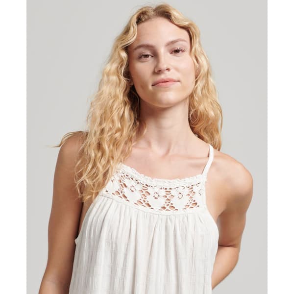 Superdry Klänning Vintage Long Halter Cami Beige XS Kvinna