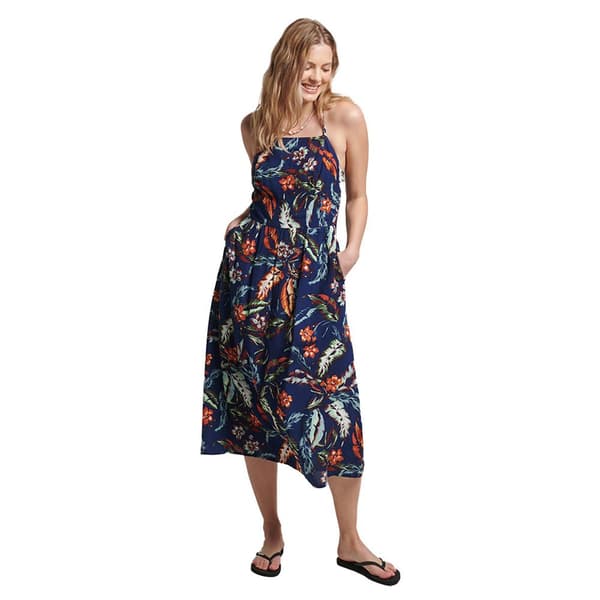 Superdry Klänning Vintage Cami Maxi Blå M Kvinna