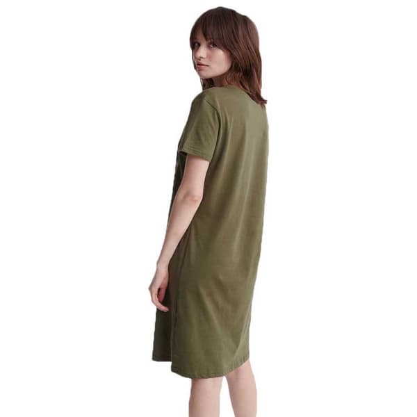 Superdry Kort Klänning Desert Graphic Grönt S Kvinna