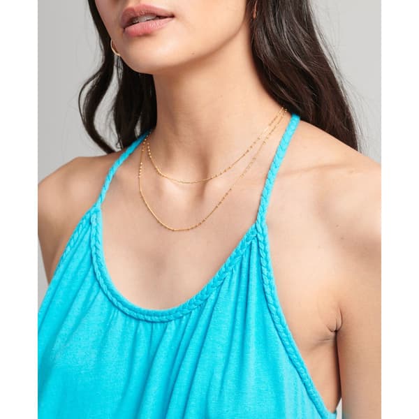 Superdry Klänning Vintage Jersey Midi Blå XL Kvinna