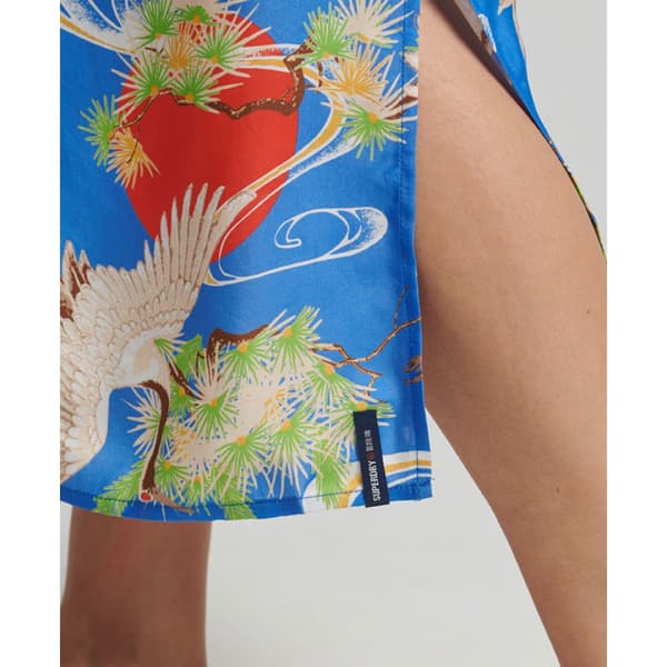 Superdry Pukeutua Vintage Midi Slip Sininen XS Nainen