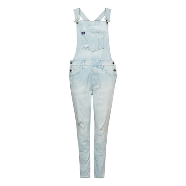 Superdry Dragt Vintage Slim Taper Dungaree Blå 2XS Kvinde