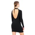 Pikkukuva 5 / 5: Superdry Pitkähihainen Lyhyt Mekko Backless Bodycon Musta L Nainen