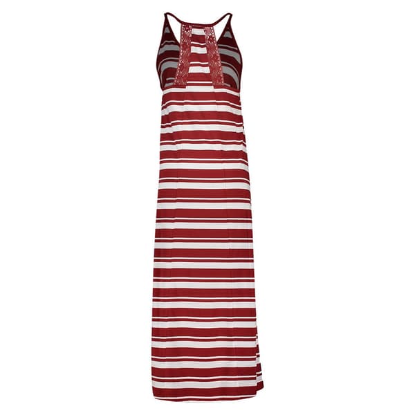 Superdry Raidallinen Maxi Pitkä Mekko Summer Punainen M Nainen