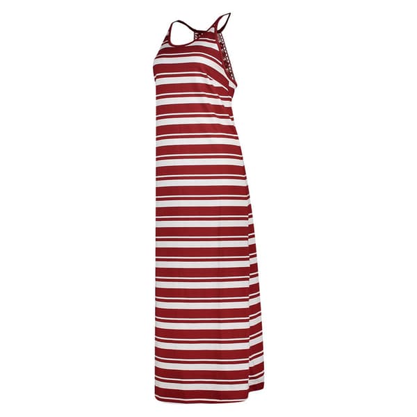Superdry Raidallinen Maxi Pitkä Mekko Summer Punainen M Nainen