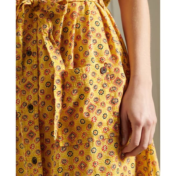Superdry Klänning Printed Orange S Kvinna