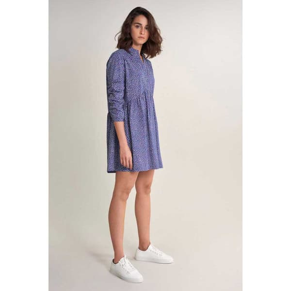 Salsa Jeans Kort Kjole Cotton Blå XS Kvinde