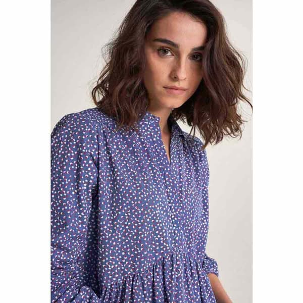 Salsa Jeans Kort Kjole Cotton Blå XS Kvinde