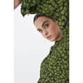Miniatyrbild 4 av 5: Salsa Jeans 125371-504 Floral Print Dress With Collar Floral Print Dress With Collar Långärmad Kort Klänning Grönt M Kvinna
