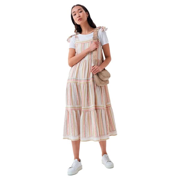 Salsa Jeans Hihaton Midi-mekko Flowing Valkoinen M Nainen