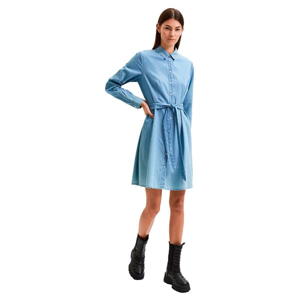 Selected Tammy Long Sleeve Short Dress Sininen 36 Nainen