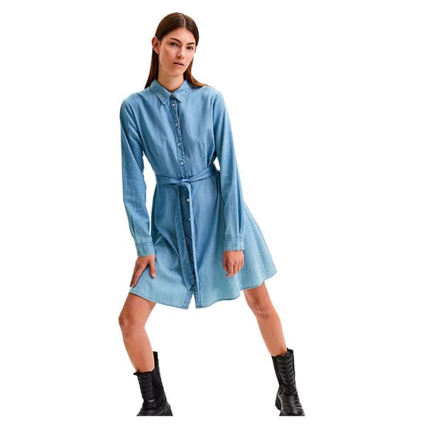 Selected Tammy Long Sleeve Short Dress Sininen 36 Nainen