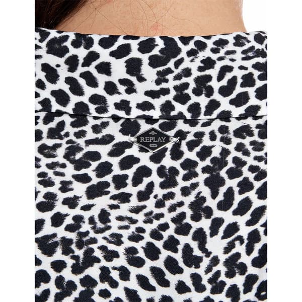 Replay Pitkähihainen Midi-mekko W9759 .000.10324 Harmaa XS Nainen
