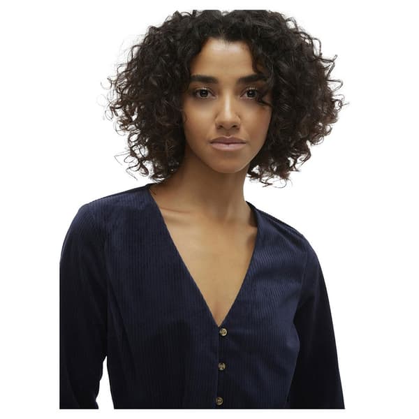 Vero Moda Långärmad Klänning Linda Blå L Kvinna
