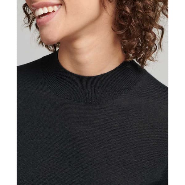 Superdry Kjole Studios Merino Mini Sort S Kvinde