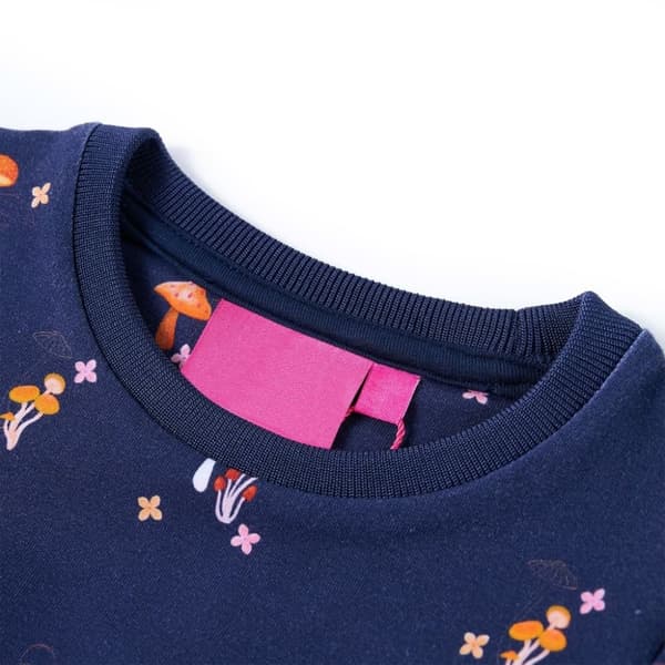 vidaXL Lasten mekko laivastonsininen 128