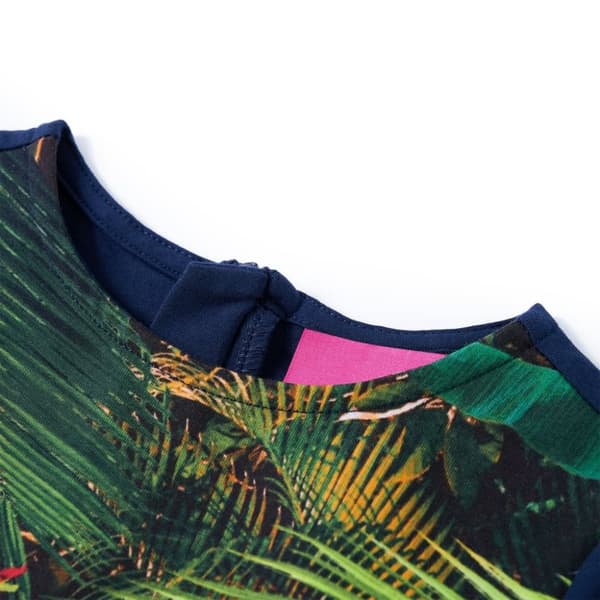vidaXL Lasten pitkähihainen mekko laivastonsininen 116